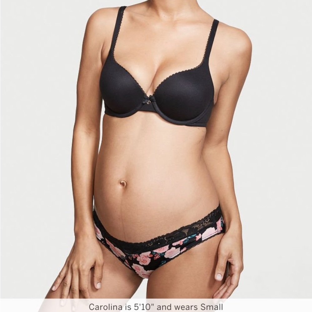 VICTORIA SECRET MATERNITY BIKINI LACE WAISTBAND W/LOGO HEART CHARM - Picture 3 of 6